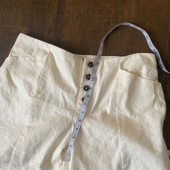 Universal Standard Coastal White linen blend pants - Picture 7 of 12